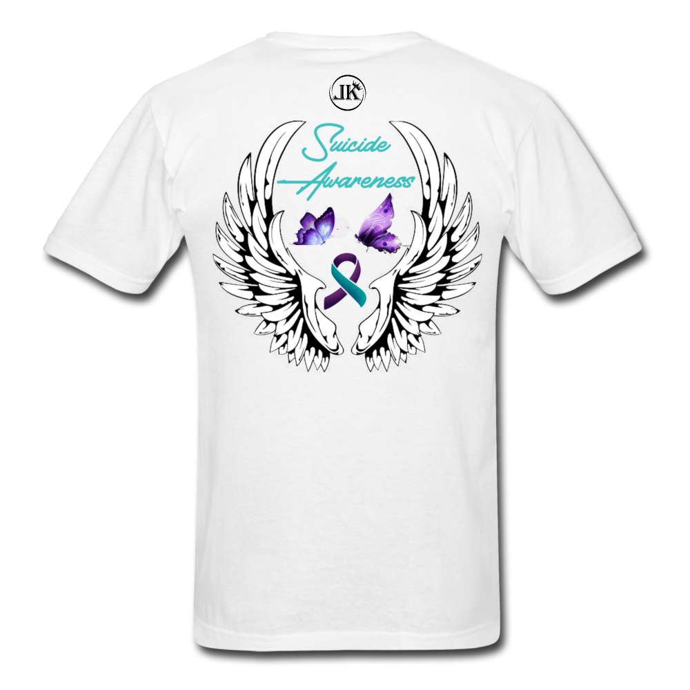 Suicide Battle T-Shirt white - Loyalty Vibes