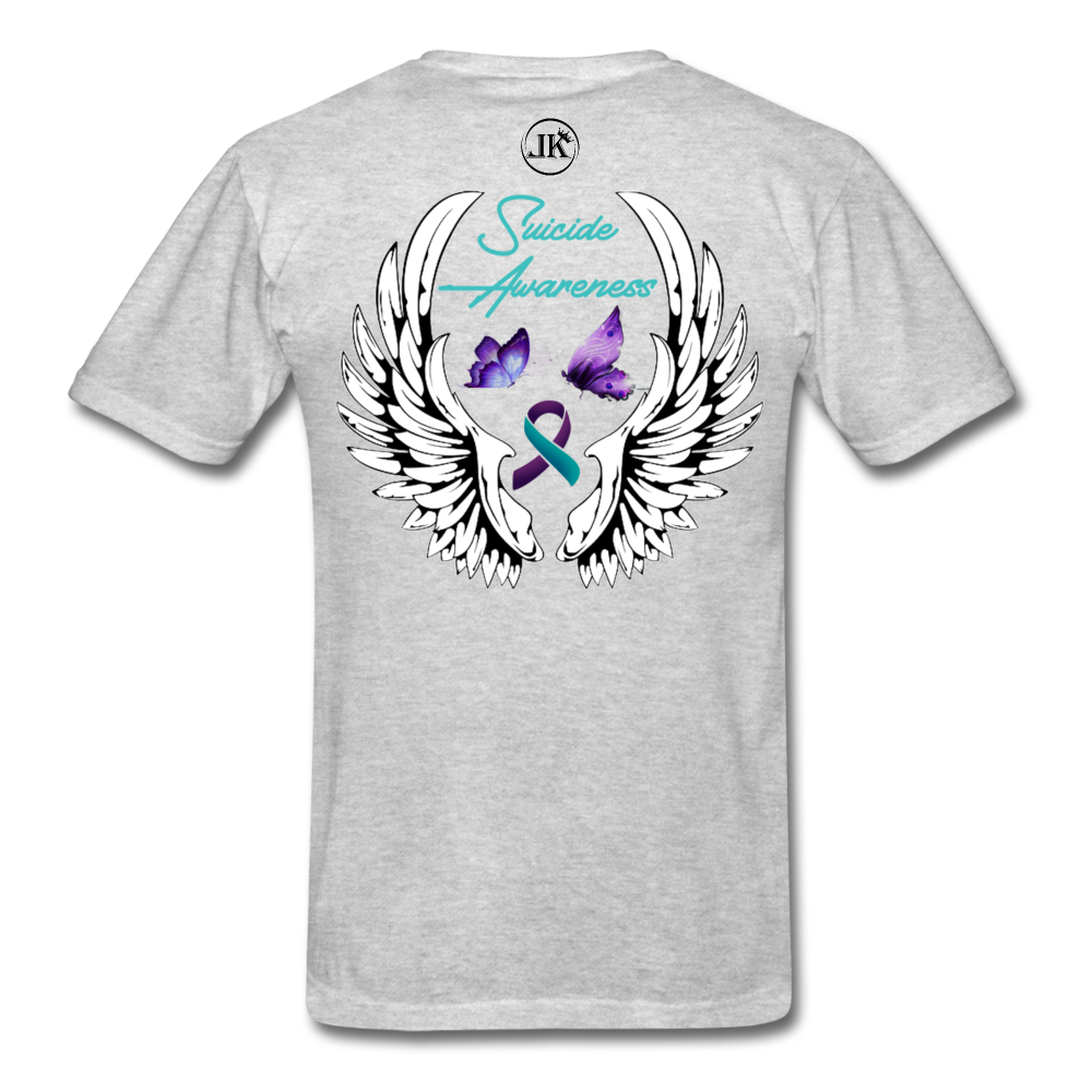 Suicide Battle T-Shirt heather gray - Loyalty Vibes