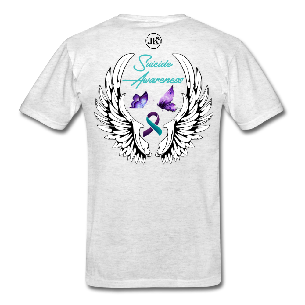 Suicide Battle T-Shirt light heather gray - Loyalty Vibes