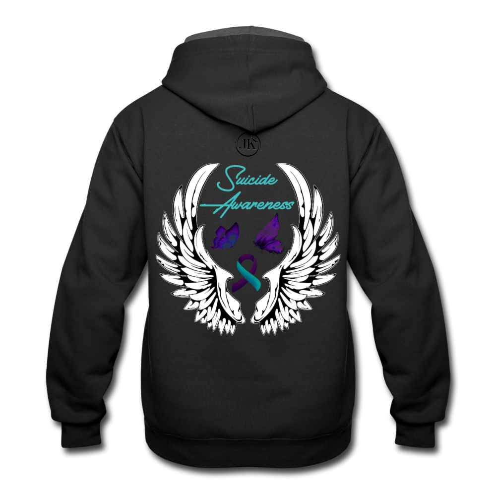 Loyalty Vibes Suicide Battle Hoodie black asphalt
