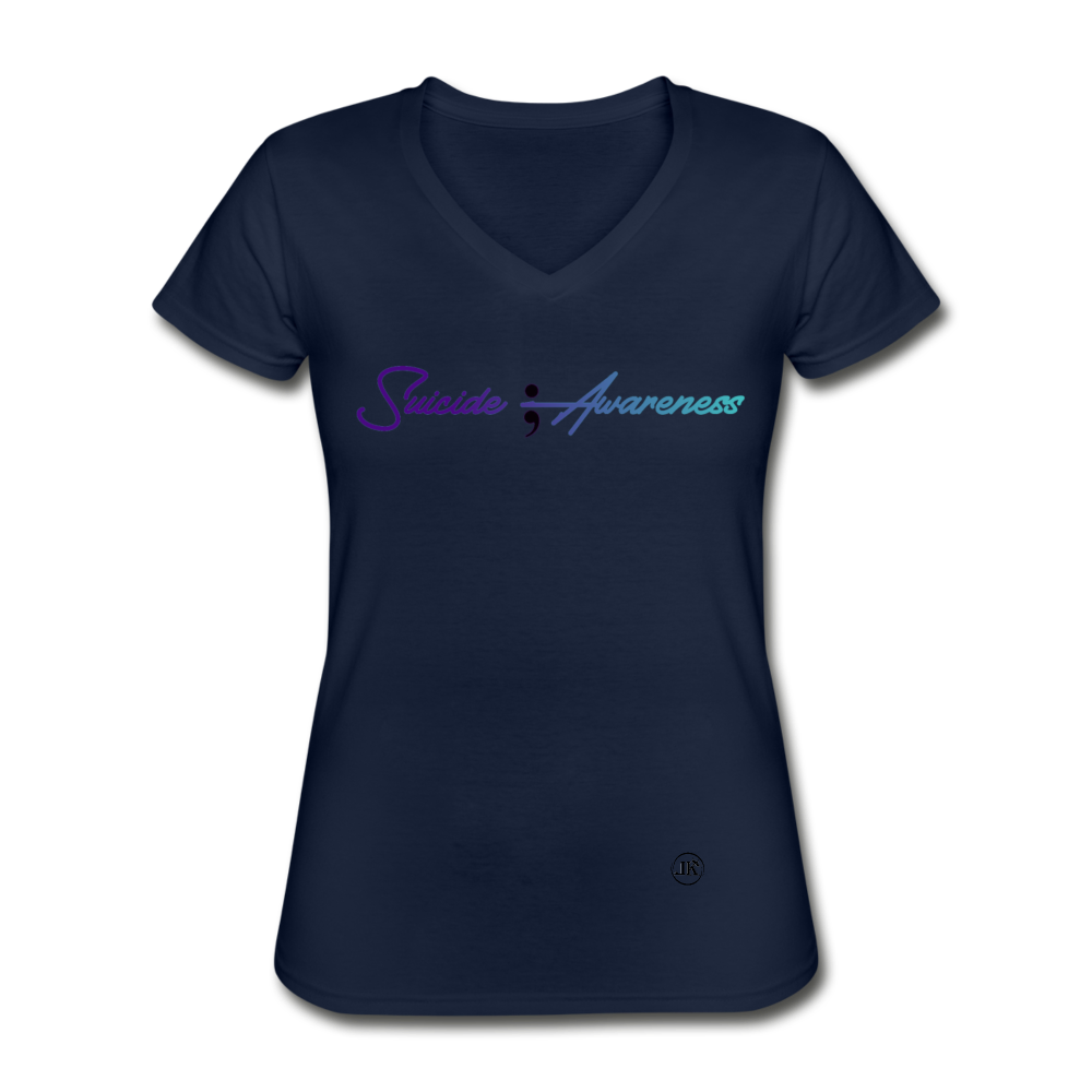 Suicide Survivor V-Neck Tee navy Loyalty Vibes