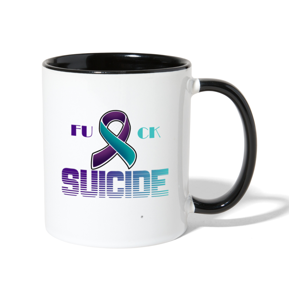 Loyalty Vibes Fk Suicide Coffee Mug white black 11 oz.