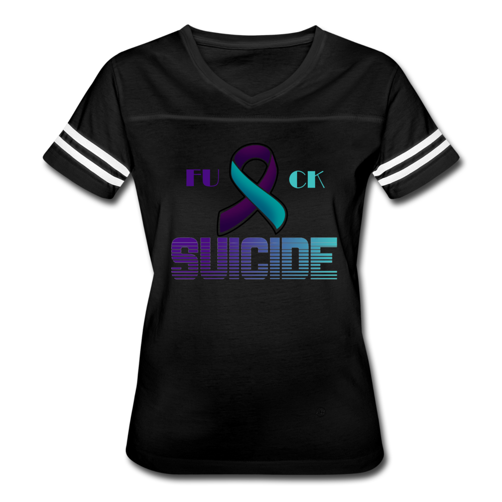 Vintage Suicide T-Shirt black white Loyalty Vibes