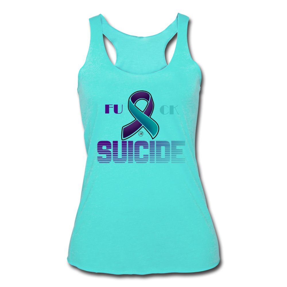 Women's Fk Suicide Racerback Tank Top turquoise Loyalty Vibes