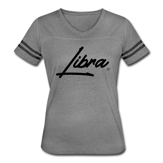Womenβs Sassy Libra Sport T-Shirt heather gray charcoal Loyalty Vibes
