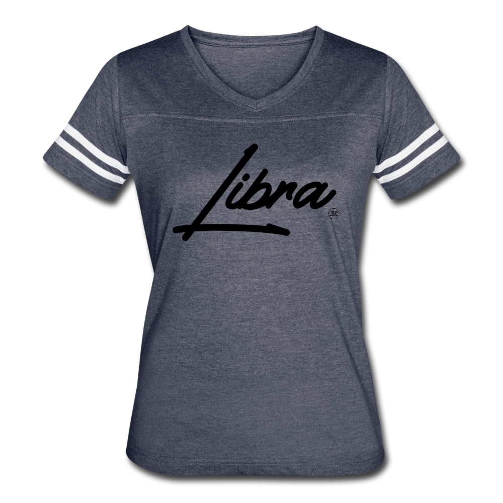 Women’s Sassy Libra Sport T-Shirt vintage navy white - Loyalty Vibes