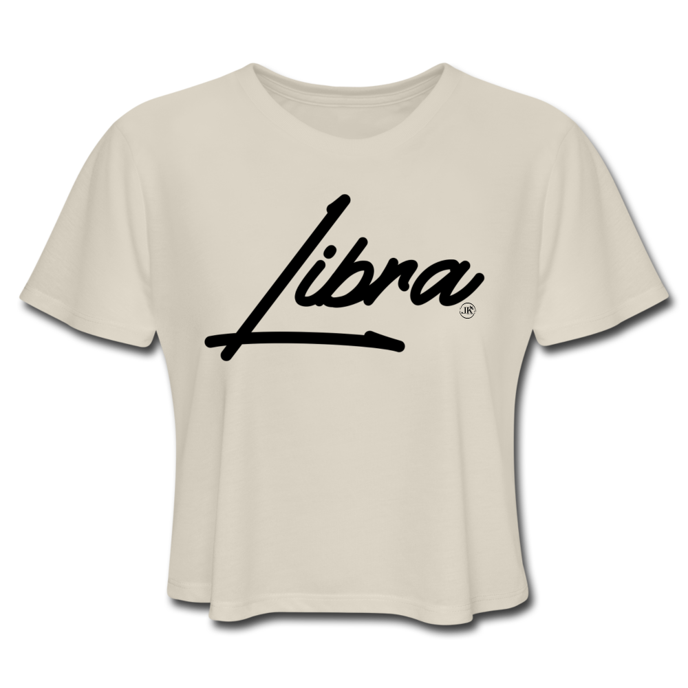 Loyalty Vibes Sassy Libra Women's Crop Tee Dust
