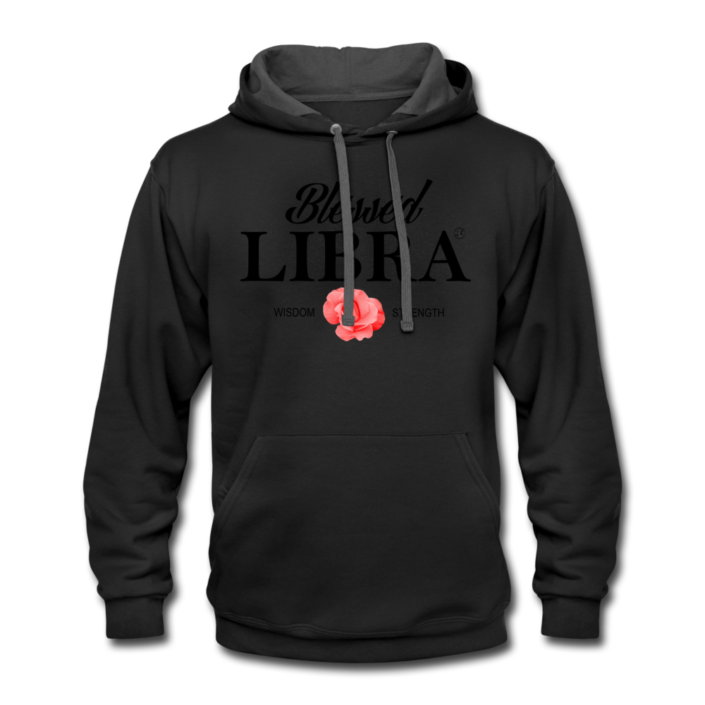 Blessed Libra Hoodie - Black black asphalt Loyalty Vibes