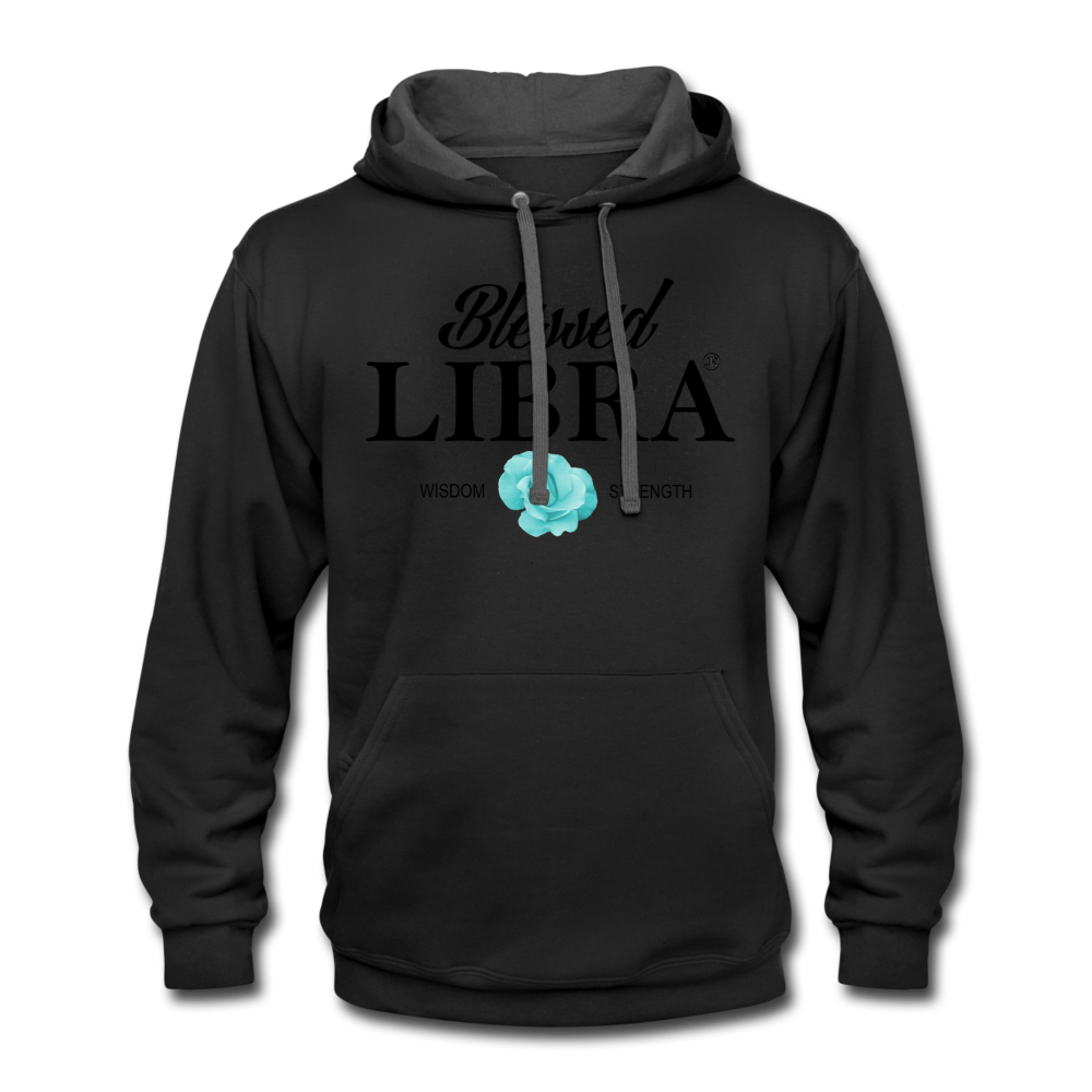 Blessed Libra Men's Hoodie black asphalt Loyalty Vibes