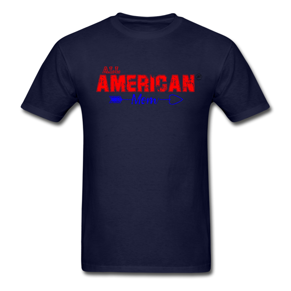 Loyalty Vibes All American Mom T-Shirt navy