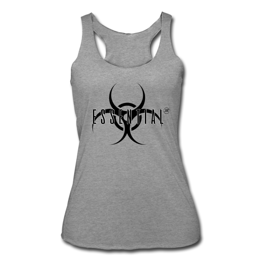 Essential Diamond Women's Athletic Tank Top heather gray Loyalty Vibes