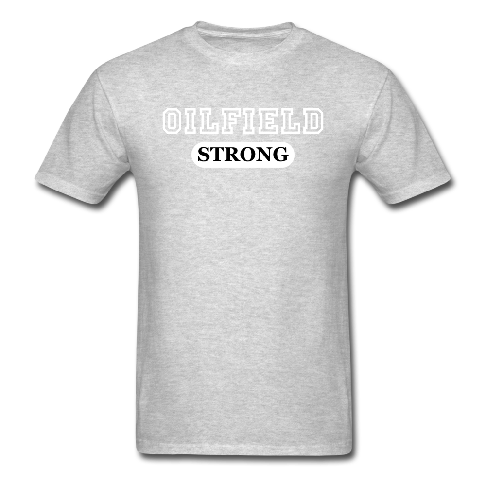 Loyalty Vibes Loyalty Vibes Classic Oilfield Strong T-Shirt heather gray