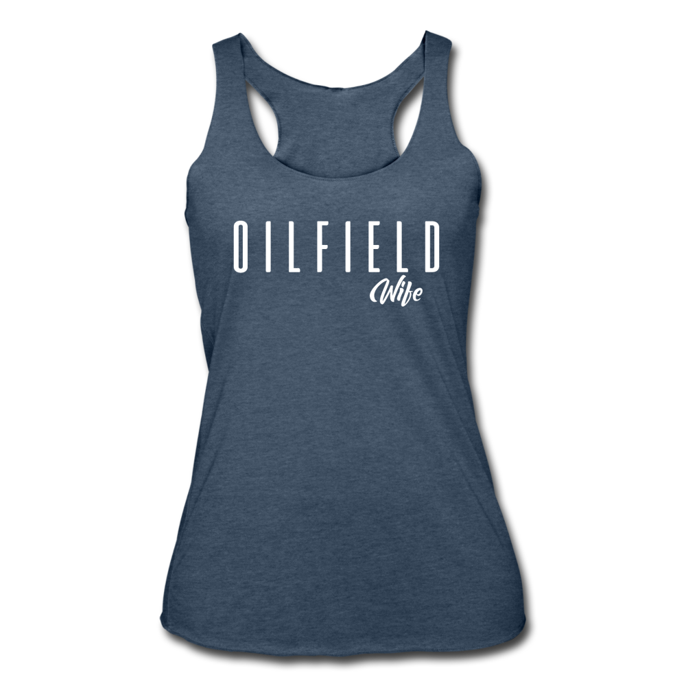Loyalty Vibes Oilfield Wife Tank Top heather navy