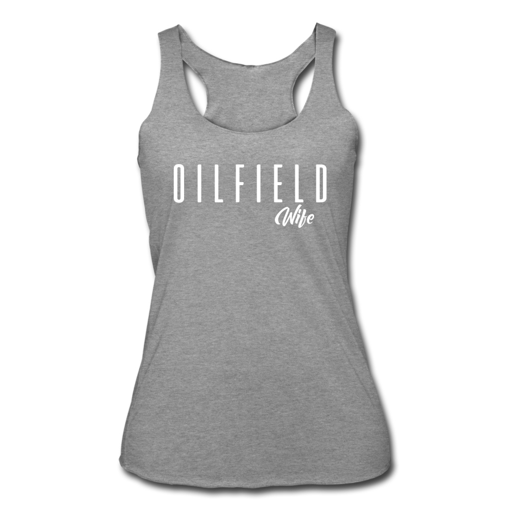 Loyalty Vibes Oilfield Wife Tank Top heather gray