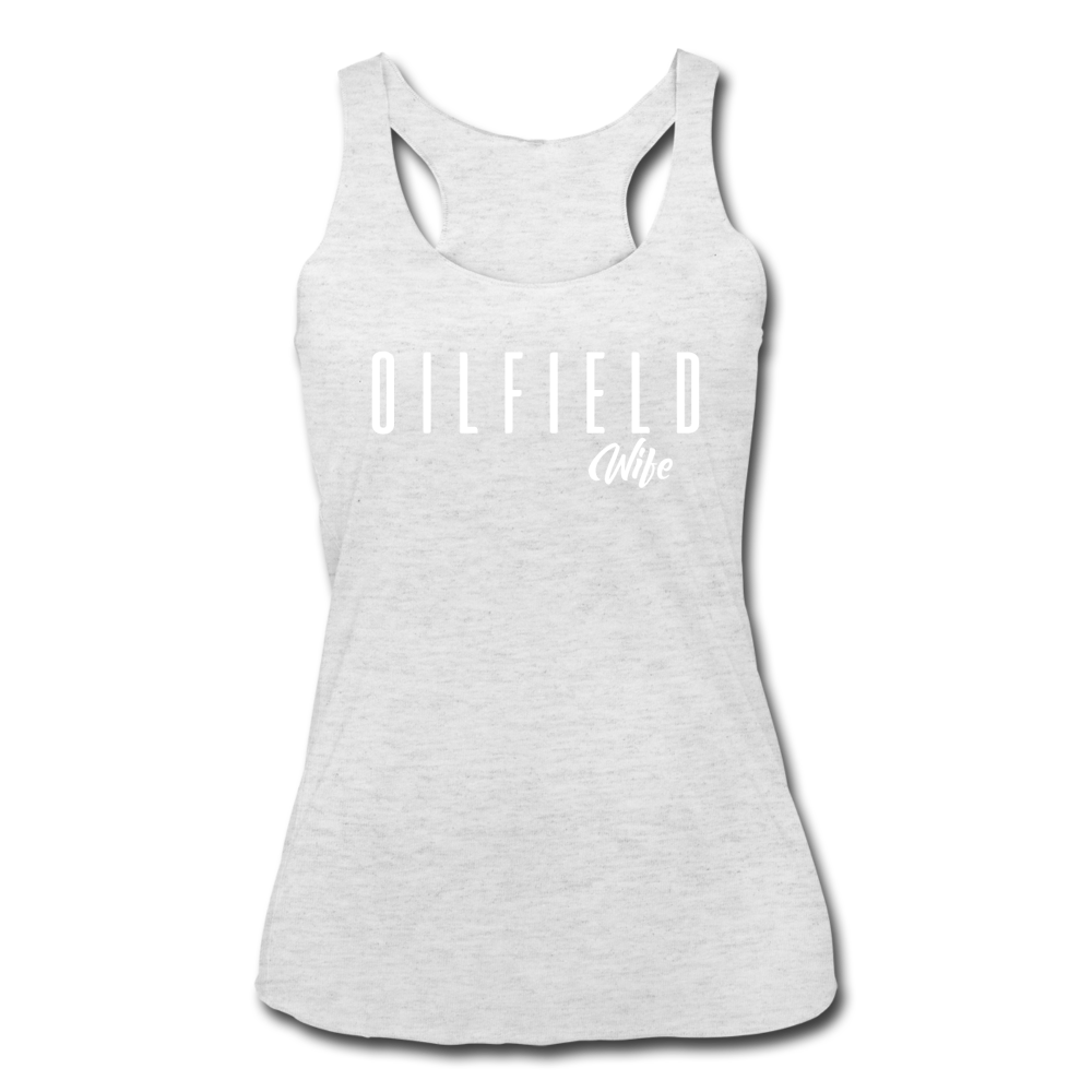 Loyalty Vibes Oilfield Wife Tank Top heather white