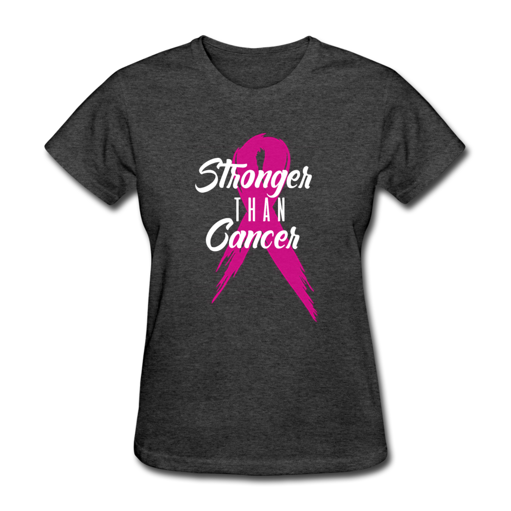 Loyalty Vibes Stronger Than Cancer Women's T-Shirt heather black