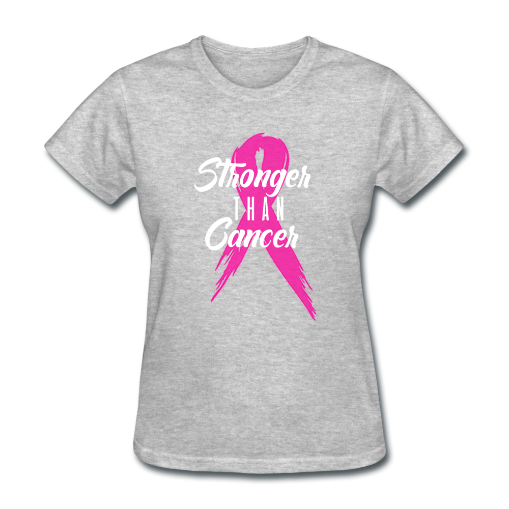 Loyalty Vibes Stronger Than Cancer Women's T-Shirt heather gray