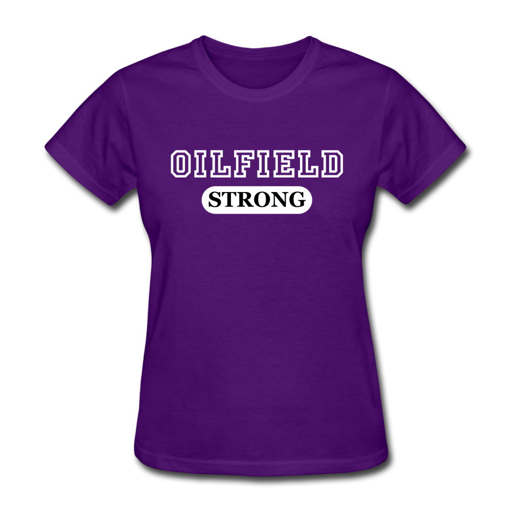 Oilfield Strong Women's T-Shirt purple - Loyalty Vibes