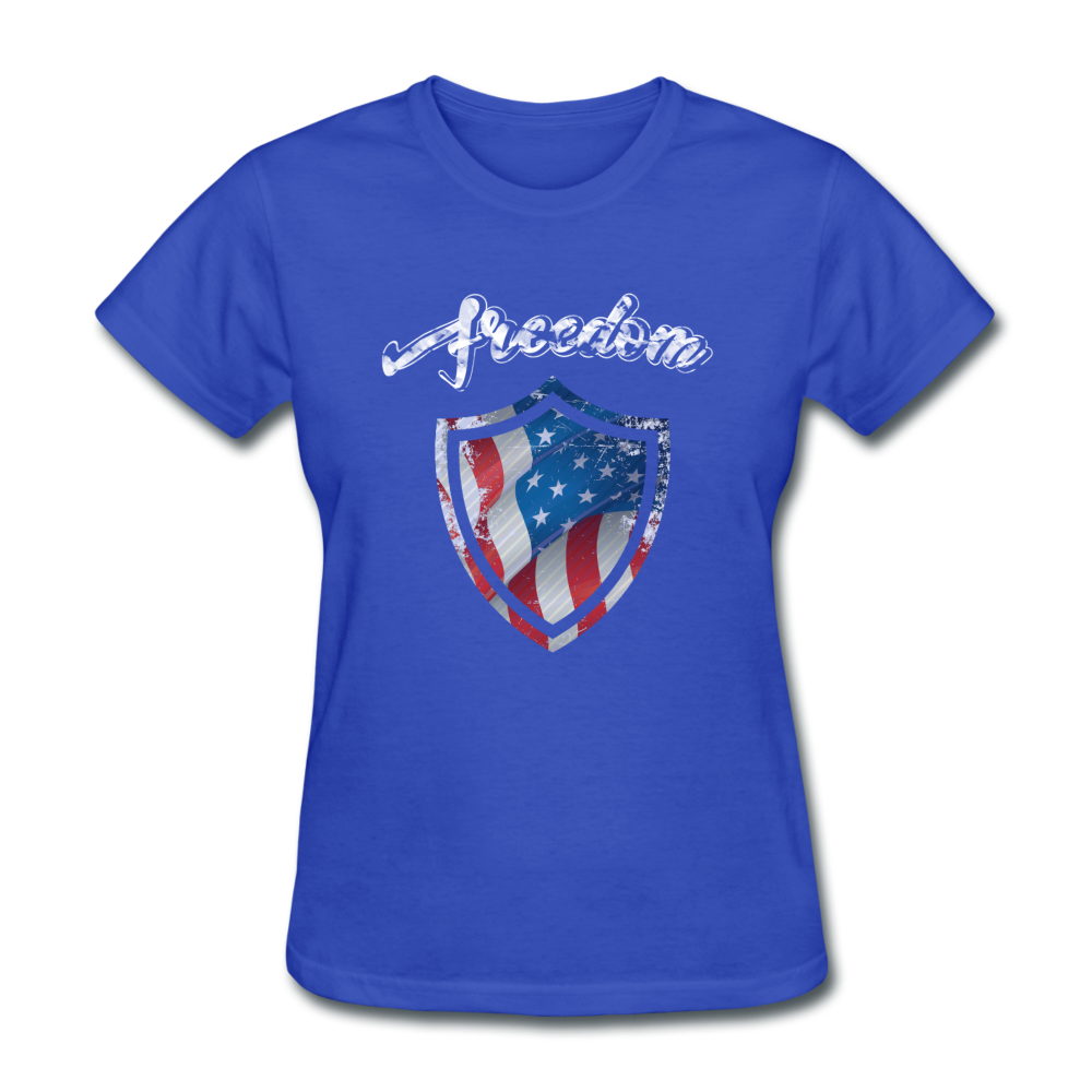 Freedom Warrior Women's T-Shirt royal blue Loyalty Vibes