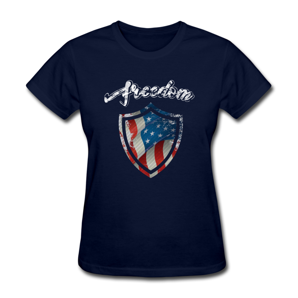 Freedom Warrior Women's T-Shirt navy Loyalty Vibes