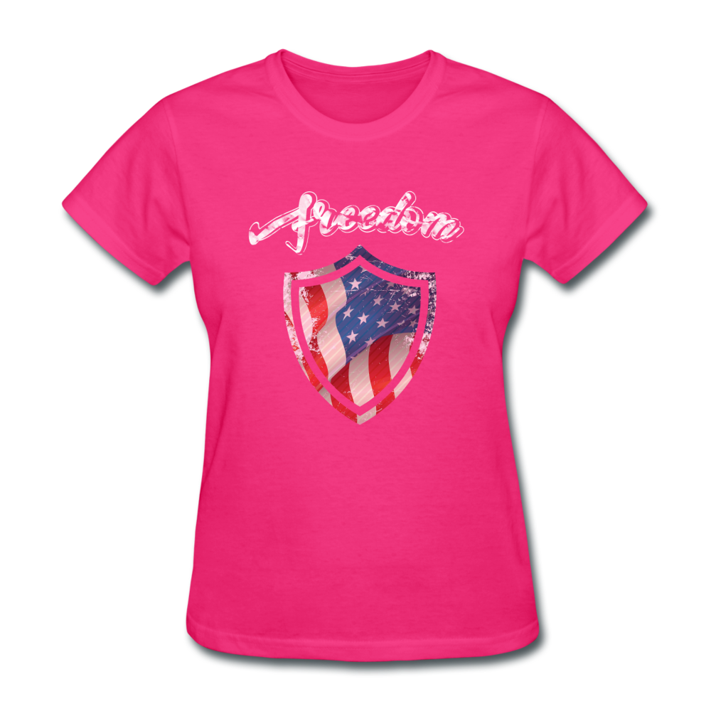Freedom Warrior Women's T-Shirt fuchsia Loyalty Vibes