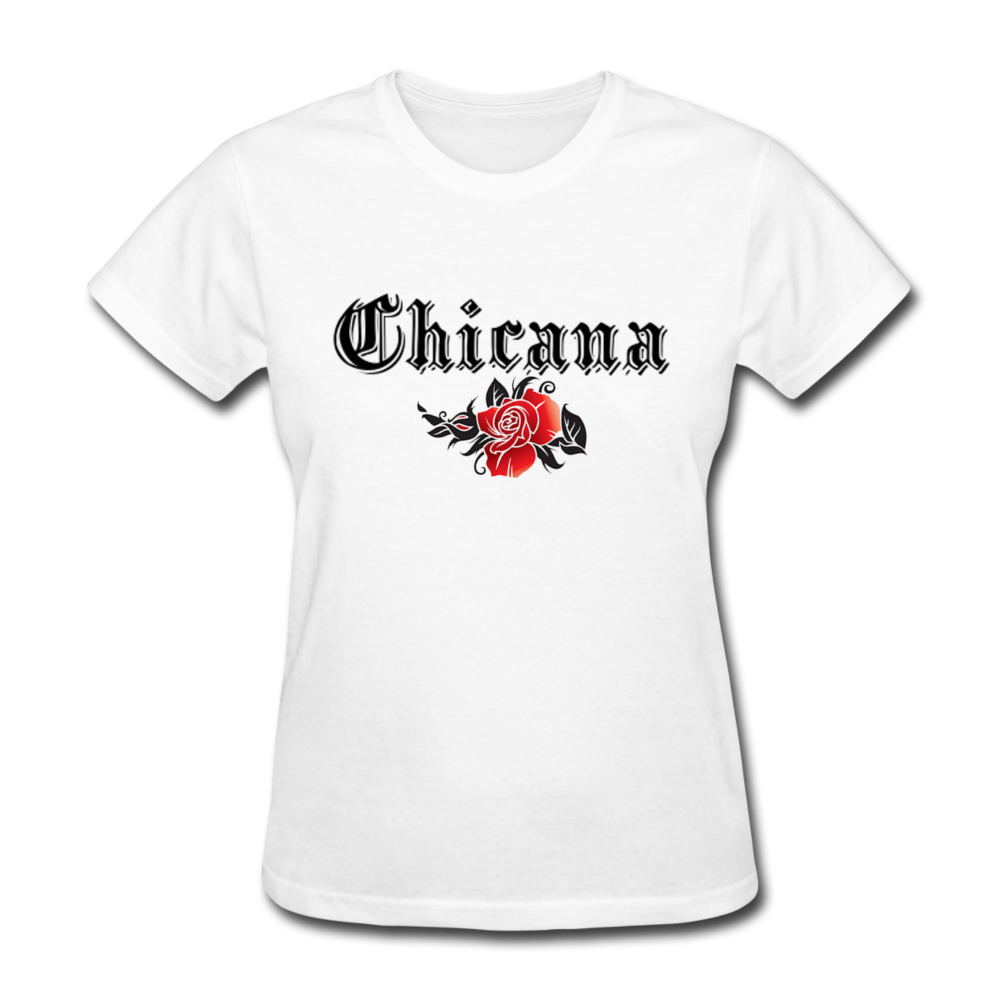 Chicana Women's T-Shirt white Loyalty Vibes