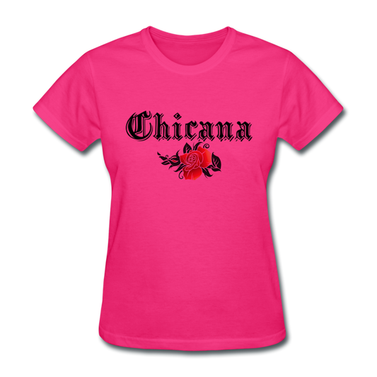 Chicana Women's T-Shirt fuchsia Loyalty Vibes