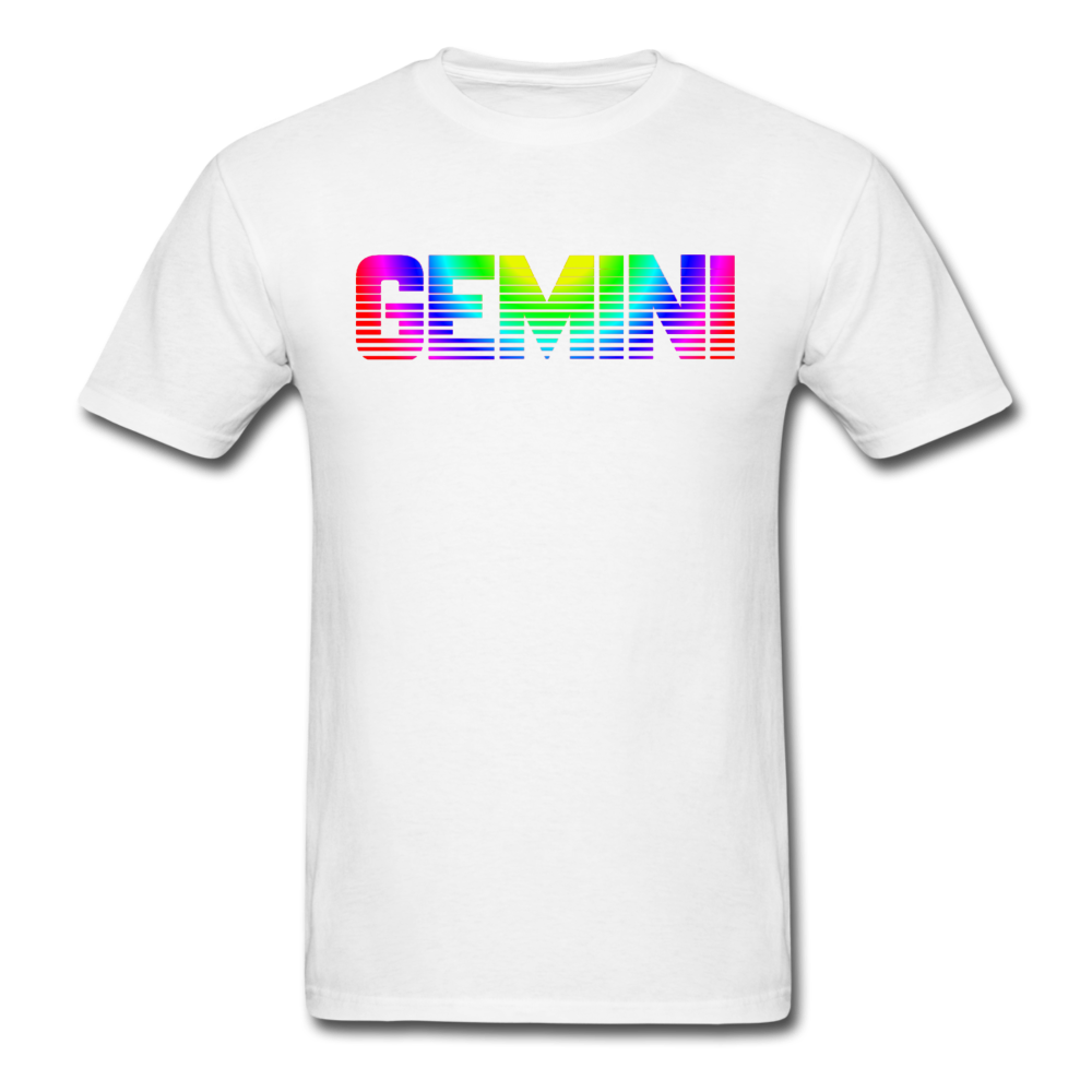 Rainbow Gemini T-Shirt white - Loyalty Vibes