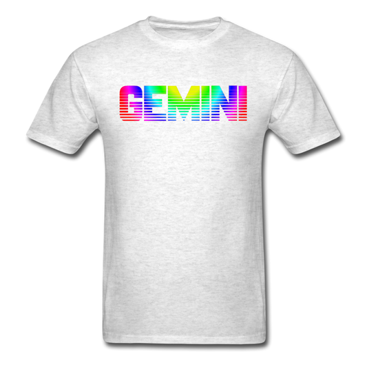 Rainbow Gemini T-Shirt light heather gray Loyalty Vibes