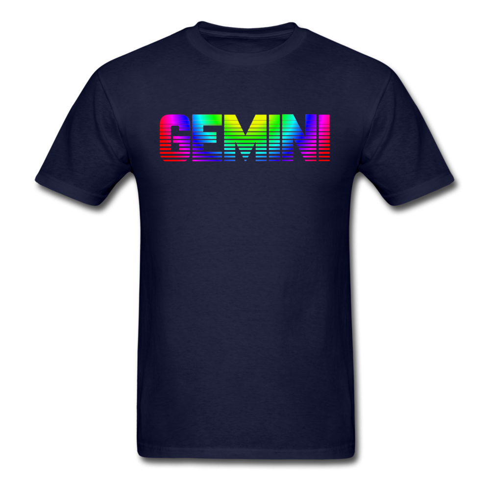 Rainbow Gemini T-Shirt navy - Loyalty Vibes