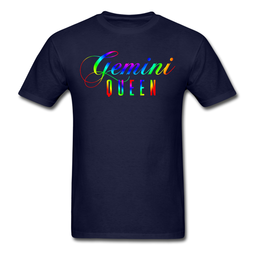 LGBT Gemini Queen T-Shirt navy Loyalty Vibes