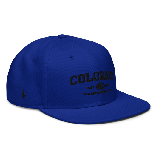 Loyalty Vibes Sportswear Colorado Snapback Hat Blue Black OS Loyalty Vibes
