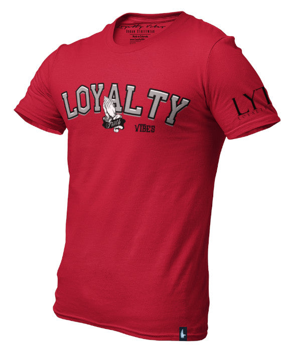 Loyalty Vibes Loyalty Vibes Loyalty Prayers Graphic Tee Maroon