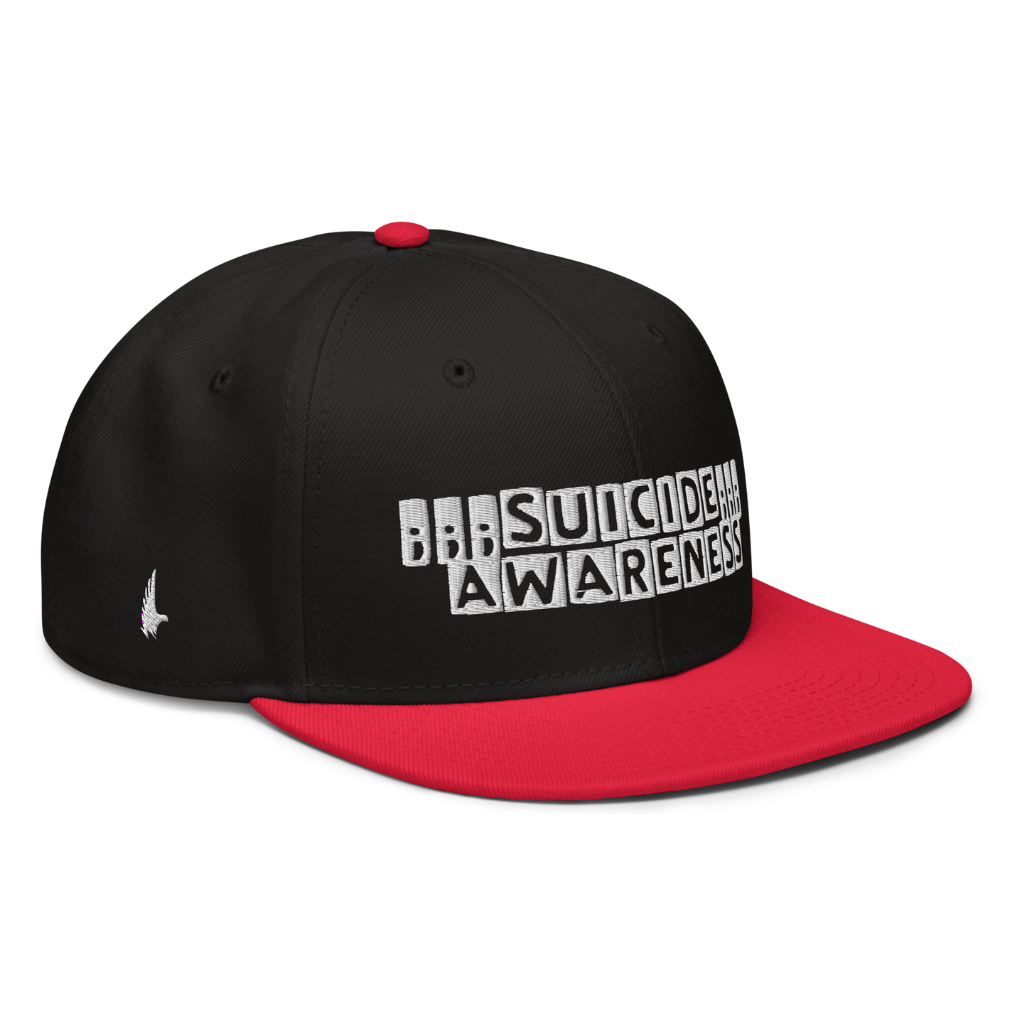 Loyalty Vibes Suicide Awareness Snapback Hat Black White Red OS Loyalty Vibes
