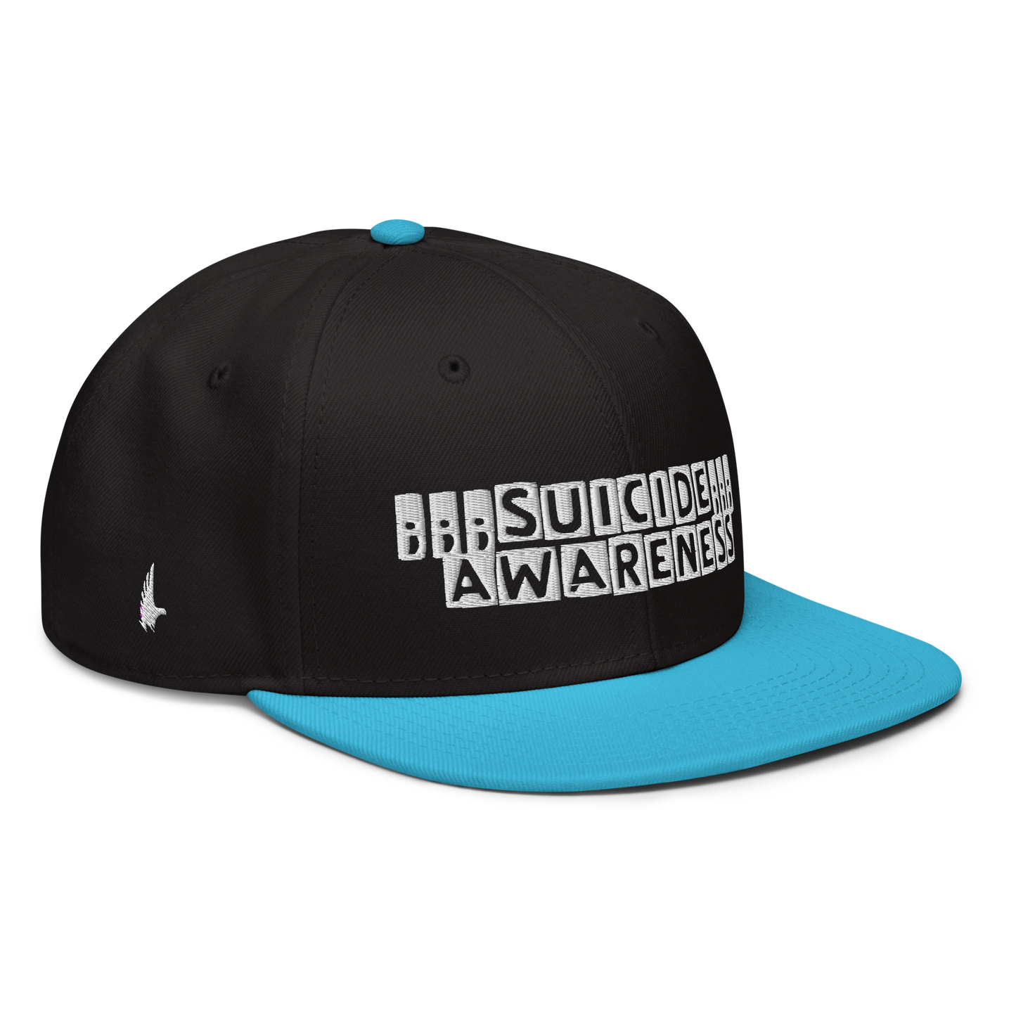 Loyalty Vibes Suicide Awareness Snapback Hat Black White Blue OS Loyalty Vibes