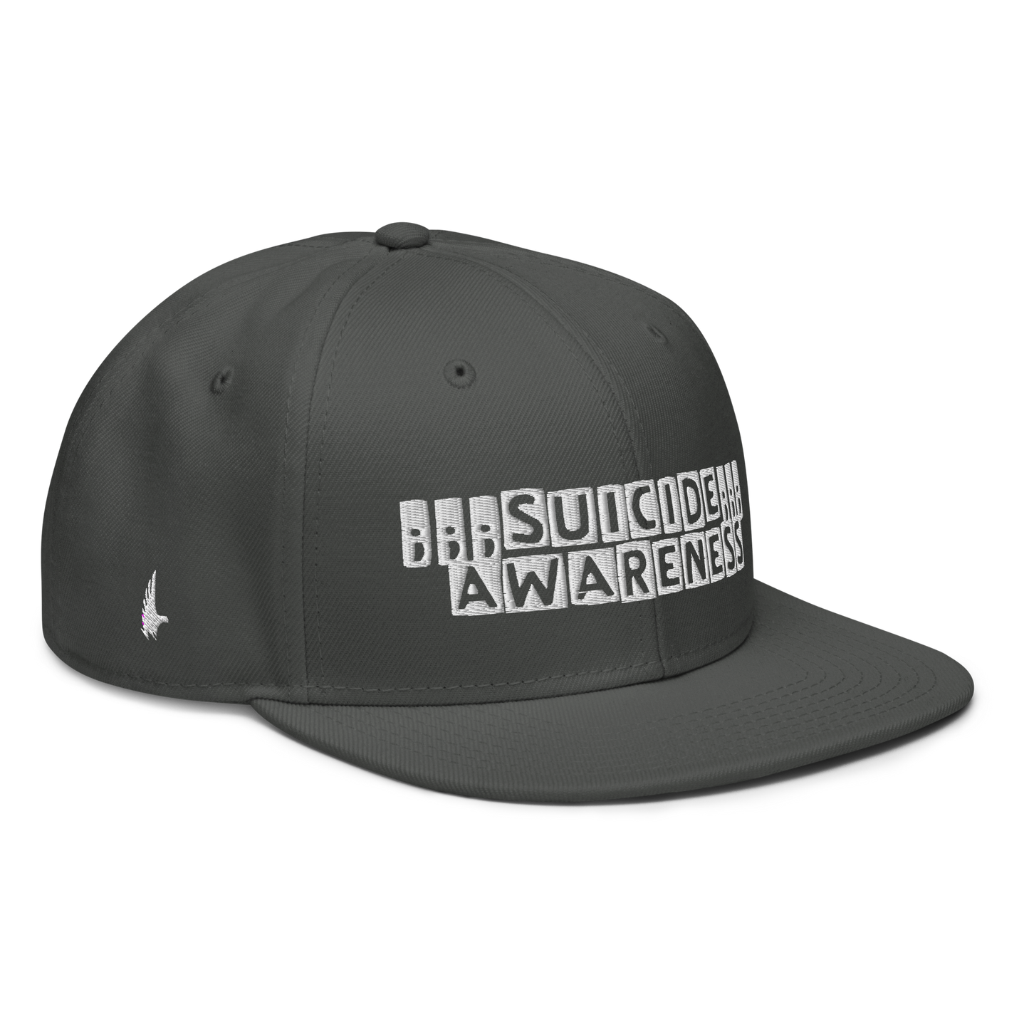Loyalty Vibes Suicide Awareness Snapback Hat Chacrcoal Grey OS Loyalty Vibes