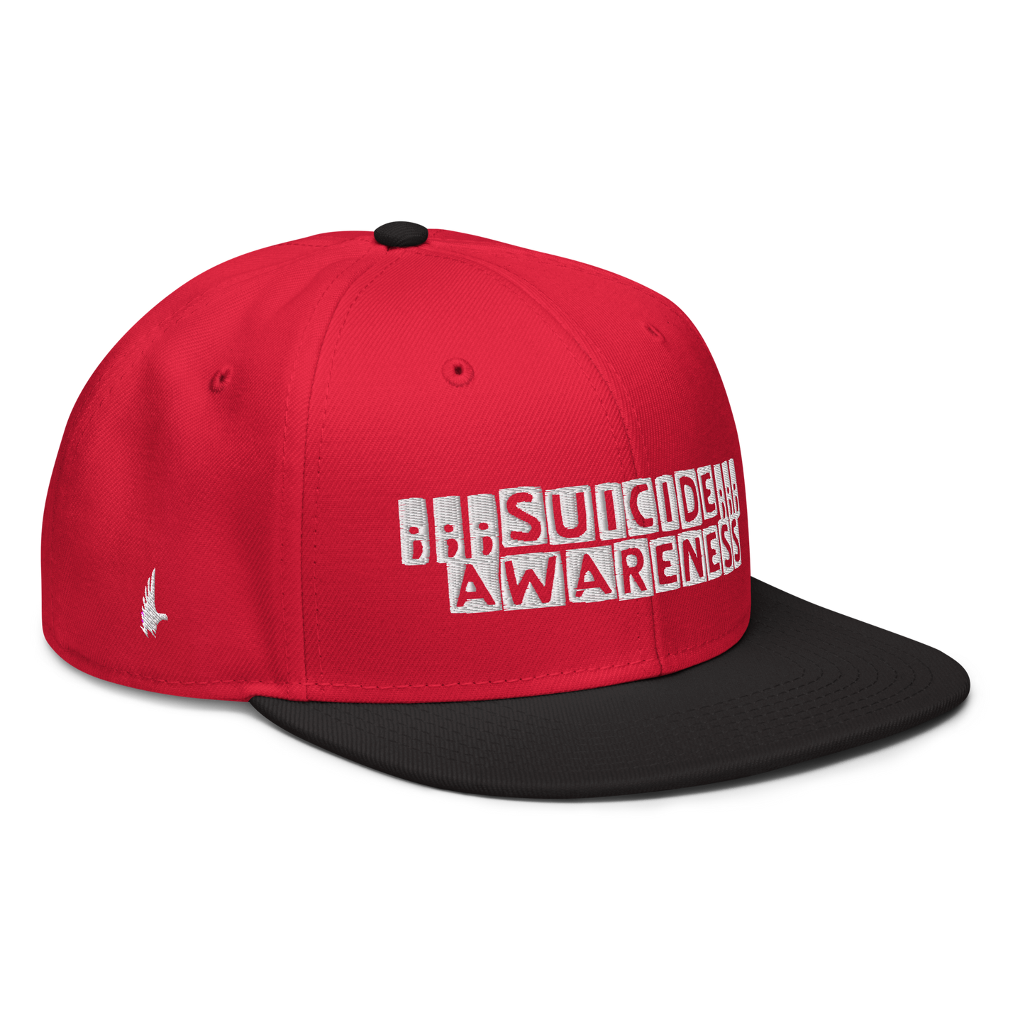 Loyalty Vibes Suicide Awareness Snapback Hat Red White Black OS Loyalty Vibes