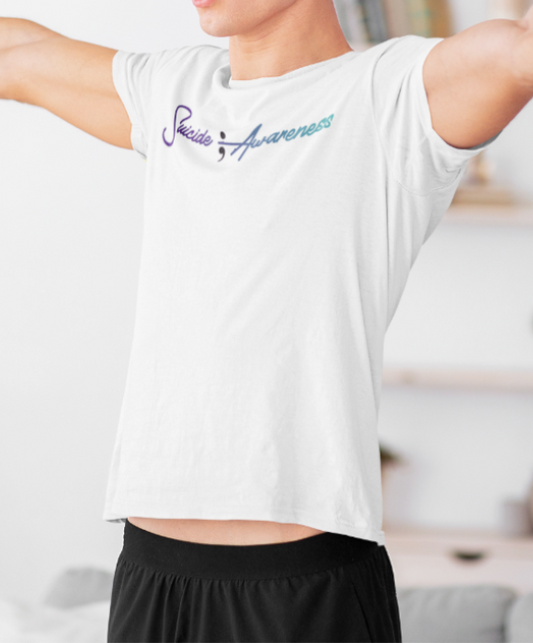 Loyalty Vibes Semicolon Suicide Awareness Graphic T-Shirt Loyalty Vibes