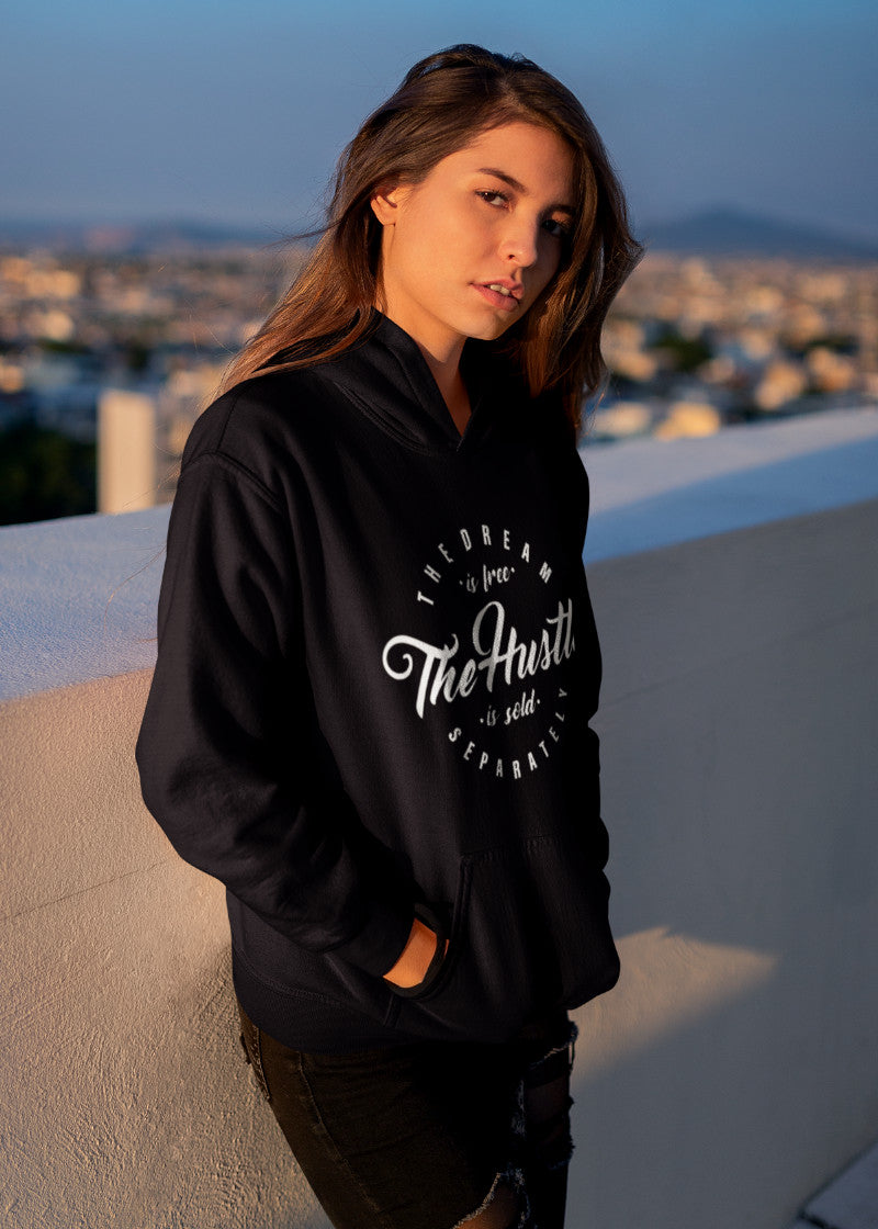 The Hustle Hoodie Black - Loyalty Vibes