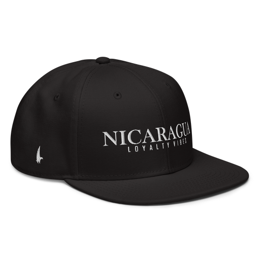 Loyalty Vibes Traditional Nicaragua Snapback Hat Black Loyalty Vibes