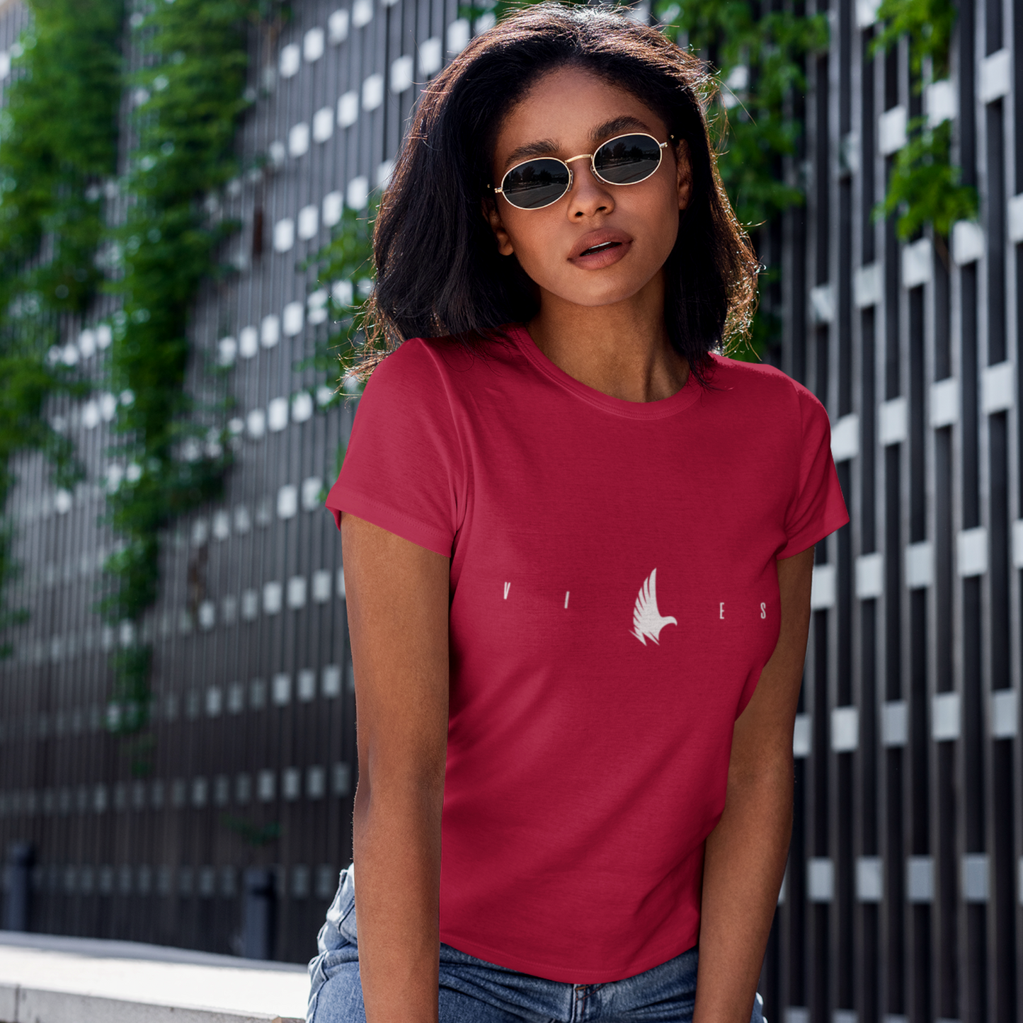 Loyalty Vibes Loyalty Vibes Flex Logo Tee Maroon
