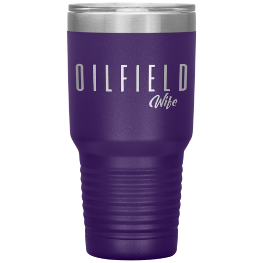 Sassy Oilfield Wife Tumbler Purple Loyalty Vibes
