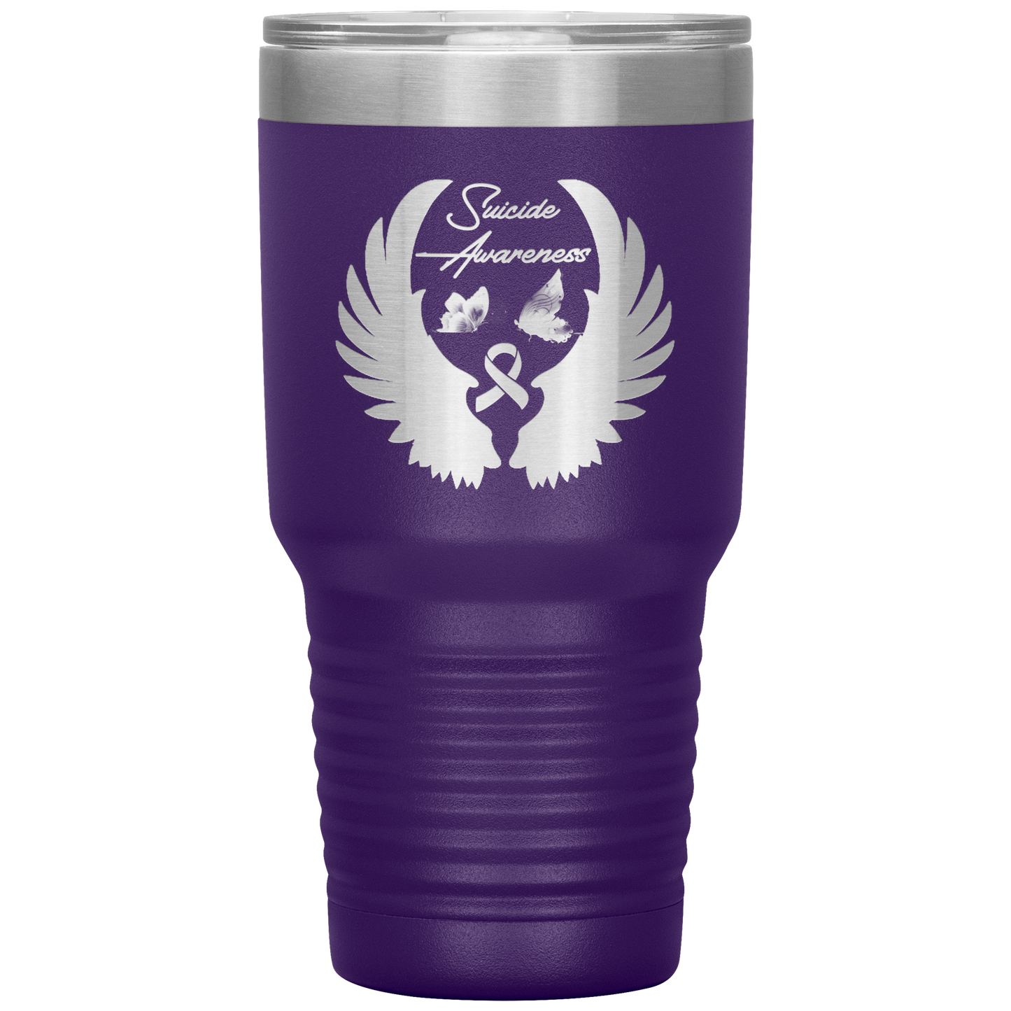 Loyalty Vibes Suicide Awareness Battle Tumbler Purple