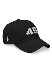 45 Dad Hat Black White OS - Loyalty Vibes