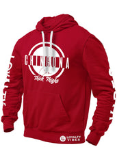 Chingona Con Thick Thighs Graphic Hoodie Maroon - Loyalty Vibes