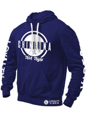Chingona Con Thick Thighs Graphic Hoodie Navy Blue - Loyalty Vibes