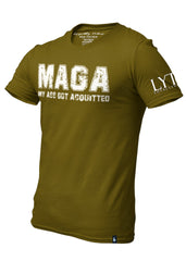 Loyalty Vibes Acquitted MAGA T-Shirt - Military Green - Loyalty Vibes