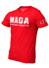 Acquitted MAGA T-Shirt Red - Loyalty Vibes