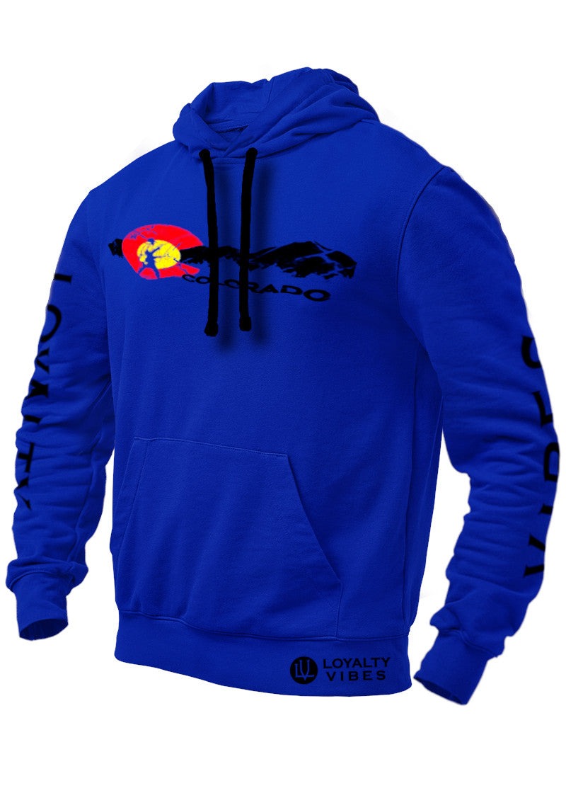 Adventures Of Colorado Hoodie Blue Black - Loyalty Vibes