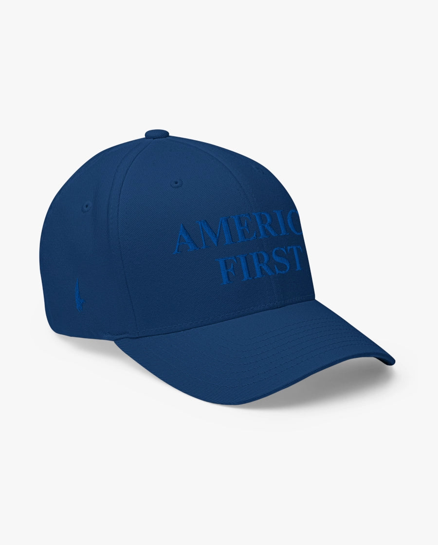 America First Fitted Hat Blue/Blue Loyalty Vibes